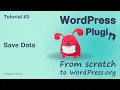 Tutorial Save Data WordPress Plugin from scratch to WordPress org plugin directory