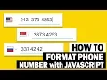 Auto Format Phone Number with SINGLE JavaScript sentence Cleave js Tutorial