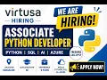 Python Developer Jobs 2026 Virtusa Recruitment Freshers Apply Now