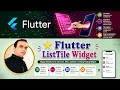 33 Flutter ListTile Widget ListTile Widget in Flutter
