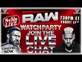 WWE RAW Live Watch Party Reaction - Join the Live Chat August 17 2026
