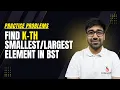 DSA in Python Course - Kth Smallest Element in a BST Morris Algorithm LeetCode Medium Part 176