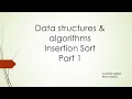 Insertion Sort Algorithm Part 1 Scala