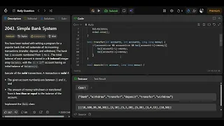 Leetcode 2043 leetcode daily 26-10-2025 C solution
