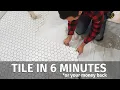 Tile Floor 101 Step by Step How to Install Tile in a Bathroom