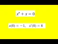 Find a solution of the second order ivp consisting of this differential equation
