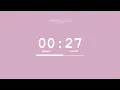 1 Minute Timer Pastel Pink Countdown Progress Bar