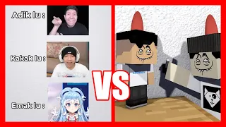 WINDAH BASUDARA & MIAWAUG MAININ LAMPU DAN DIMARAHIN KOBO KANAERU! (Original vs Animasi)