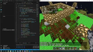 my first project with mineflayer wheat harvester