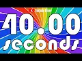 40 SECONDS Timer Countdown Rainbow