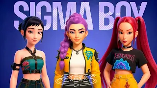 SIGMA BOY x KPOP DEMON HUNTERS CHARACTERS | Official Kpop Lyric Video 360°