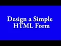 Design a simple HTML form in netbeans