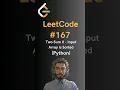 LeetCode Two Sum II - Input Array Is Sorted