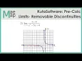 KutaSoftware Pre-Calc - Limits At Removable Discontinuities