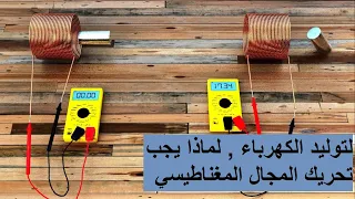 هل تعلم لماذا يجب تحريك المغناطيس لتوليد الكهرباء 