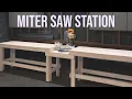 Quick and Easy Miter Saw Station Workbench Woodworking DIY Project