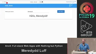 Meredydd Luff - Anvil Full-stack Web Apps with Nothing but Python