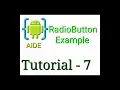 AIDE TUTORIAL-7-RadioButton Example
