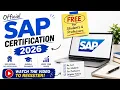 Official SAP Certification 2026 - Free for Students Professors Watch the to Register