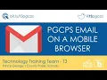 Checking PGCPS email with a mobile browser Basic