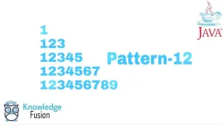Pattern-12 using JAVA Programming ICSE