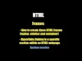 Frames framesets how to create three HTML frames hyperlinks linking to a specific section