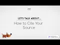 How to Cite Your Source - Research and Library Skills for Kids