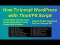 How To Install WordPress with TinoVPS Script Enable Nginx FastCGI Cache Redis Object Cache LEMP
