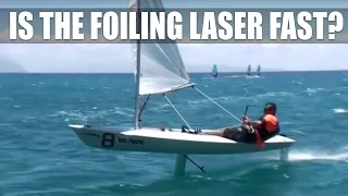Laser Foiling 19 knots!