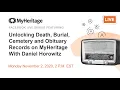 We re Live Learn about Death Burial Cemetery and Obituary Records on MyHeritage