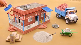 diy mini cemented modern house construction science project@Small_Creator01