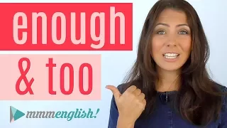 Download How To Use TOO \u0026 ENOUGH | English Grammar Lesson MP3