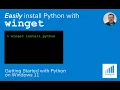 Easily install Python with winget