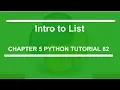 Intro to list Python tutorial 82