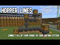 Hopper Lines and Connecting your Farms to your Automatic Item Sorter Minecraft Bedrock 1 21 93 MCPE