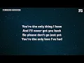 Isaac Mather - Don’t Go Just Yet (Lyrics)