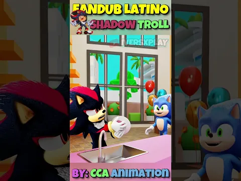 SHADOW ES SUPER TROLL 💀 #fandub #sonic #animation