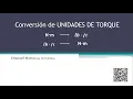 HOW TO CONVERT Nm to lb-ft and lb-ft to Nm Nm to lb-ft TORQUE UNIT CONVERSION