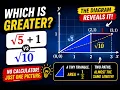 5 1 or 10 Which Is Bigger Settle It With One Triangle