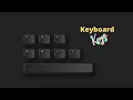 Keyboard Keys Using HTML CSS UI Design