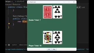 Blackjack - Game Using Java Swing