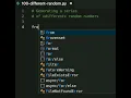 In python straightforward algorithm of generating a set of different random numbers