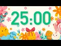 25 Minute Easter Timer with Relaxing Music Easter Countdown Timer 4K