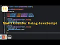 Building a Multi Counter using JavaScript DOM Exploring JavaScript Day 14 ScratchStart