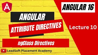 Lecture 10 Attribute Directive ngClass in Angular