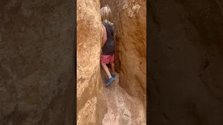Would You Squeeze Through This? 😳🌋