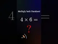 Multiplication 4 times 6