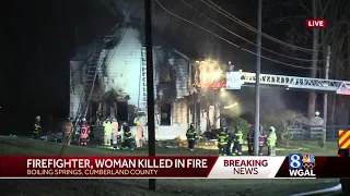 Woman firefighter killed in Cumberland County fire