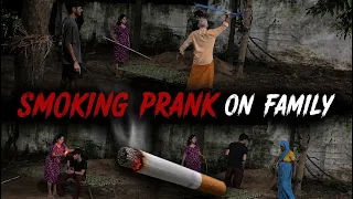 Smoking prank on family π₯