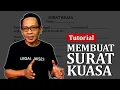 Download Lagu TUTORIAL - Cara Membuat Surat Kuasa Praktis